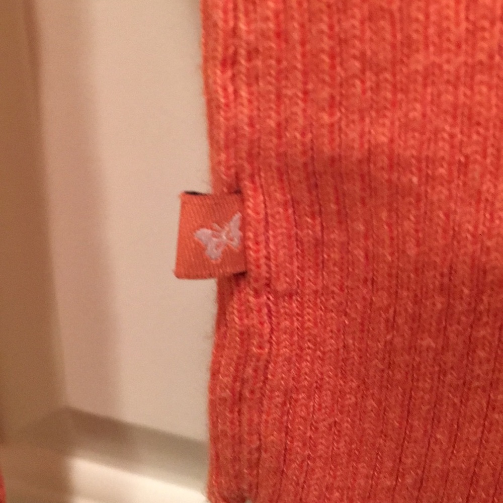 Aeropostale Coral Bateau Neck Cabled Sweater - Picture 4 of 4